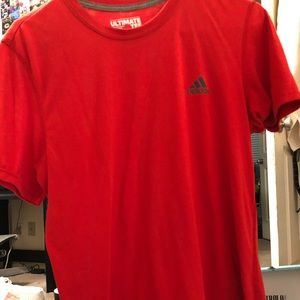 Adidas red tee
